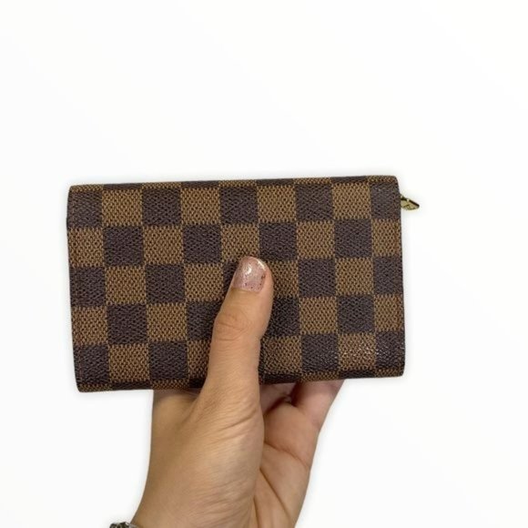 Authentic Louis Vuitton Wallet Damier Azur Used LV Purse Vintage - Picture 3 of 9